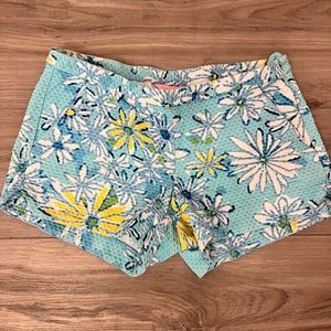 Lilly Pulitzer Blue Patterned Shorts
